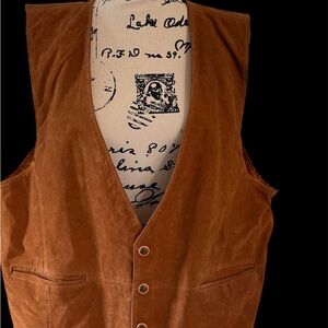 Colebrook & Co Leather Vest Vintage NWT XL
